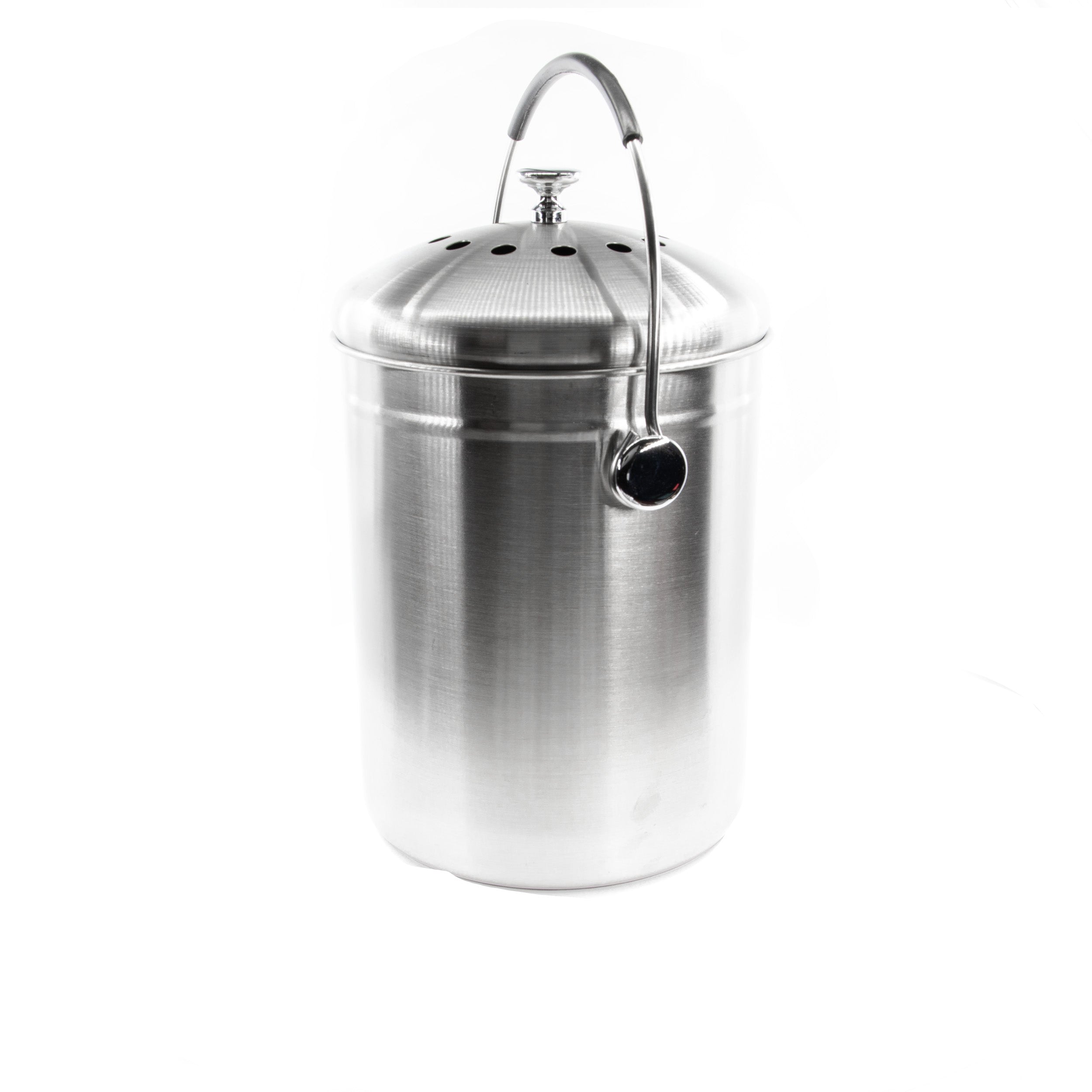 Countertop Compost Bin Stainless Steel 166 oz.