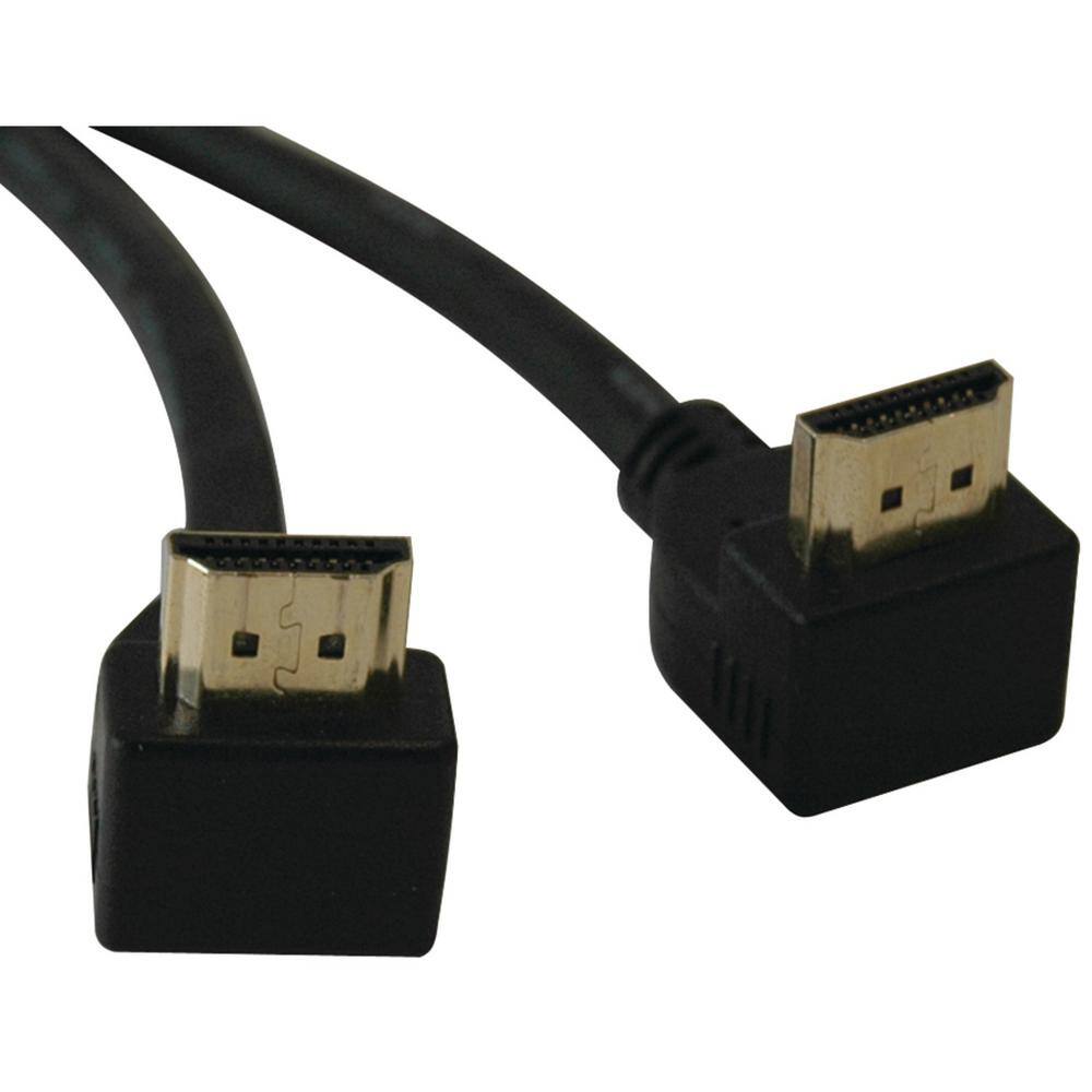 Tripp Lite 6 ft. Ultra HD Right-Angle High-Speed HDMI Gold Cable P568-006-RA2