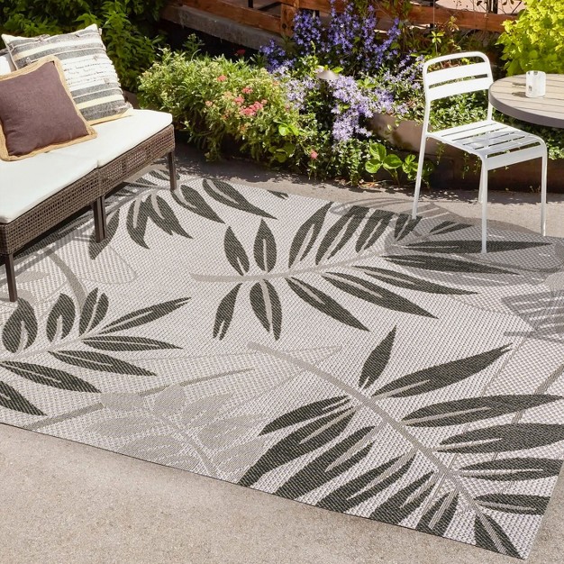 Havana Tropical Palm Leaf Indoor outdoor Area Rug Jonathan Y