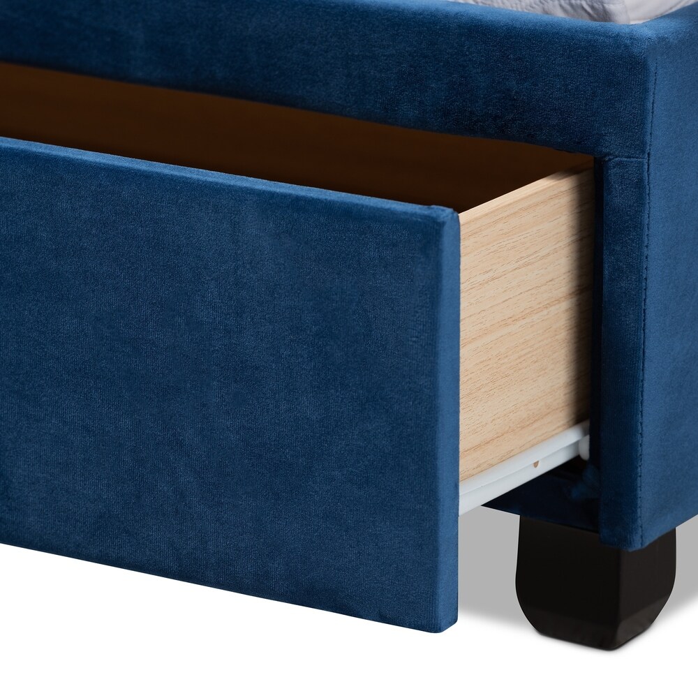 Caronia Modern and Contemporary Upholstered Platform Storage Bed