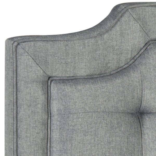 SAFAVIEH Saphire Grey Upholstered Tufted Headboard (King) - - 11923949