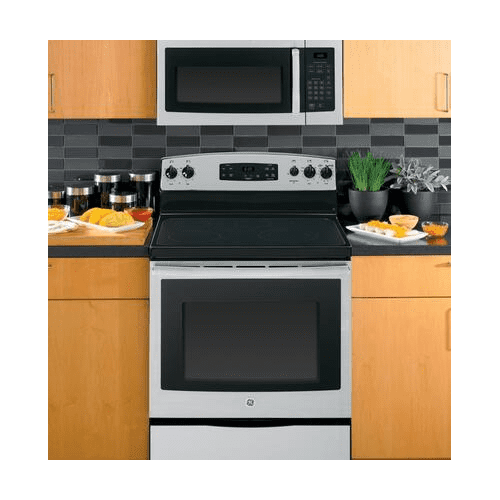 GE JVM3160RFSS 30 Over-the-Range Microwave Oven with 1.6 cu. ft. Capacity 2-Speed 300 CFM Venting in Stainless Steel