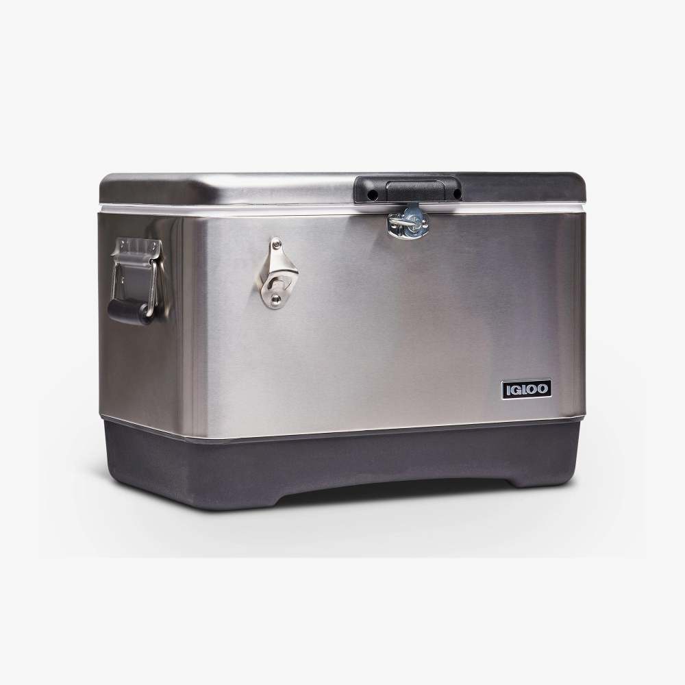 Igloo Classic Legacy 54 Hard Cooler Stainless Steel 54qt ;