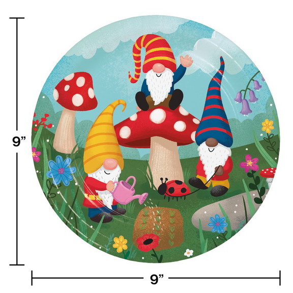 Creative Converting 359291 Party Gnomes Paper Plat...