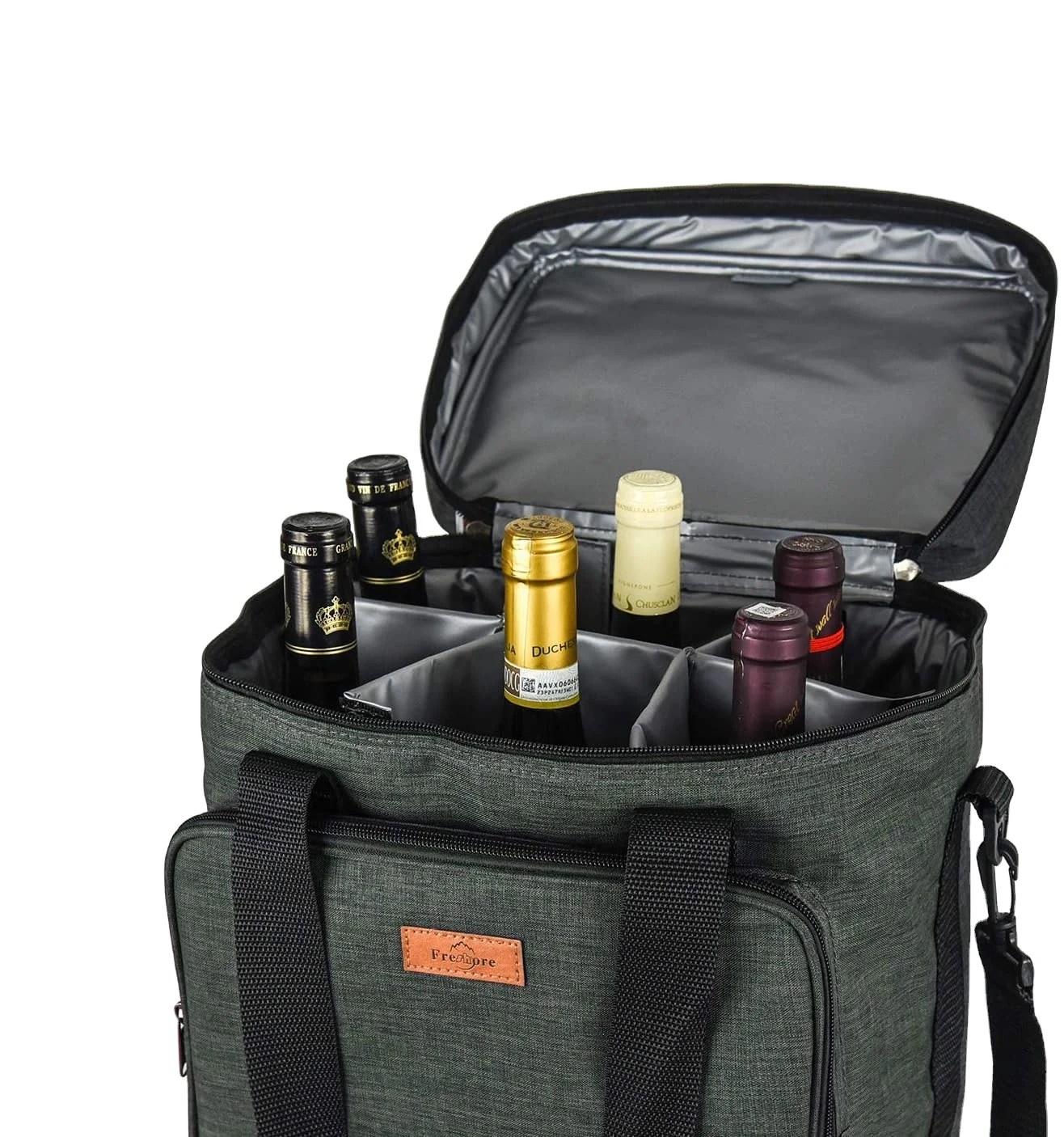 Waterproof Insulated  Neoprene Cooler Wine Bags For Men   Women to Picnics  Camping  Hiking  Beach  Park or Day Trips