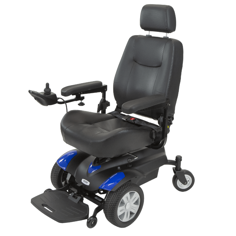 Vive Health Electric Wheelchair Model V - Heavy Duty, 300Lbs Weight Capacity