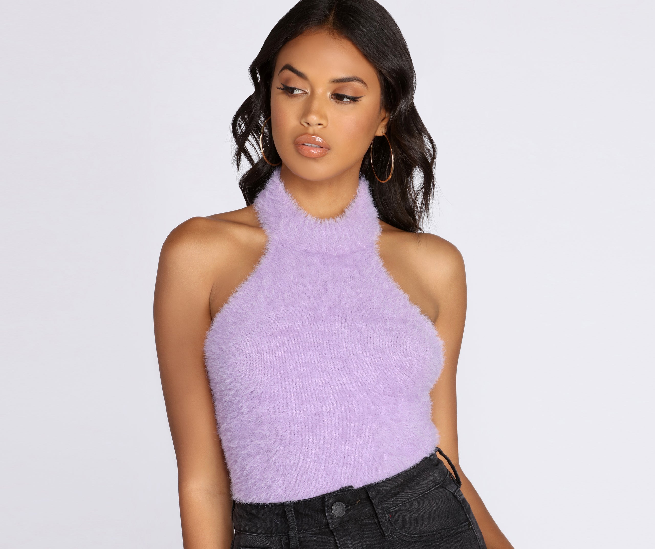 Major Trendsetter Mock Neck Crop Top