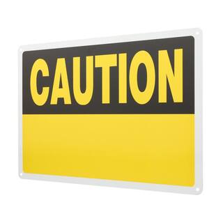 Everbilt 10 in. x 14 in. Aluminum Blank Caution Sign 31144