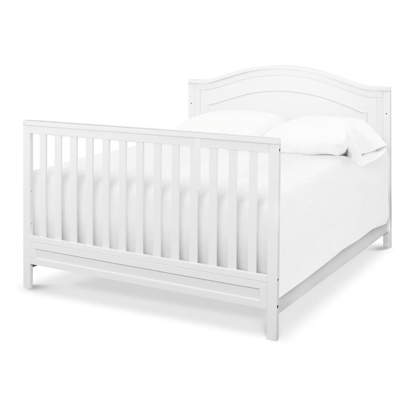 4-in-1 Convertible Crib and Dresser Changing Table Set with Mattress in White