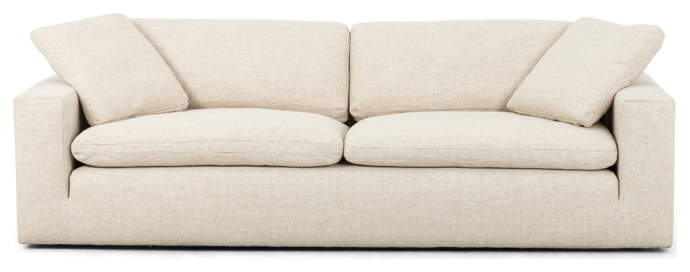 Plume Sofa  96 quot  Thames Cream   Transitional   Sofas   by Four Hands  Houzz