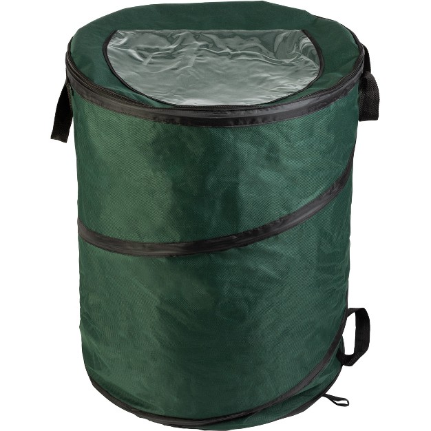 Wakeman Outdoors 46 gallon Pop Up Trash Can Green