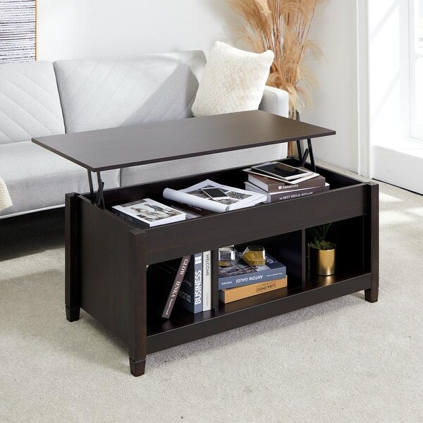 Lift Top Coffee Table Dining Table for Office， Small Apartment