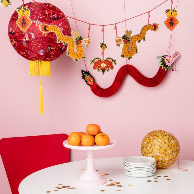 Lunar New Year Yellow Dragons Garland