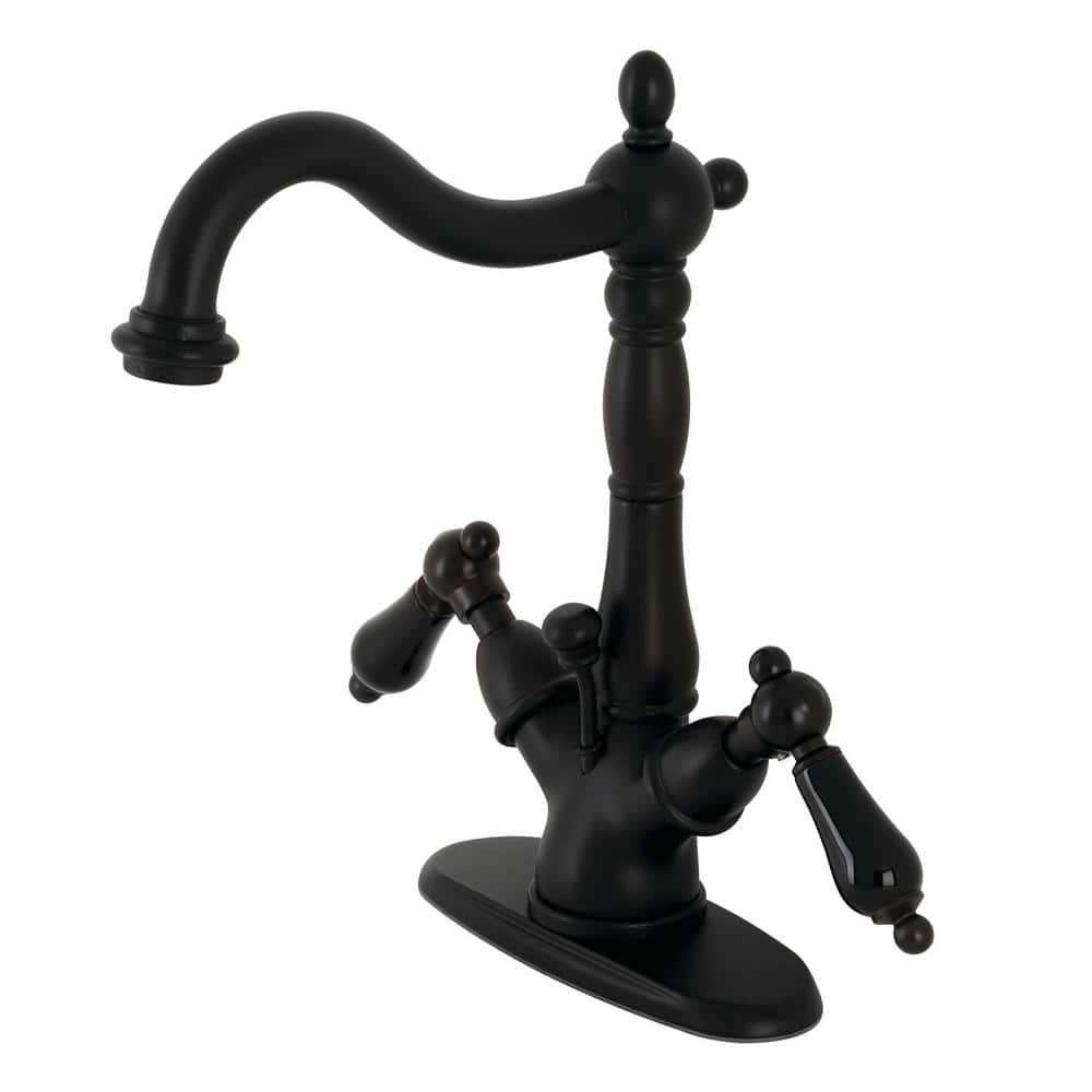 Kingston Brass Duchess 4 in Centerset 2Handle Bathroom Faucet in Matte Black