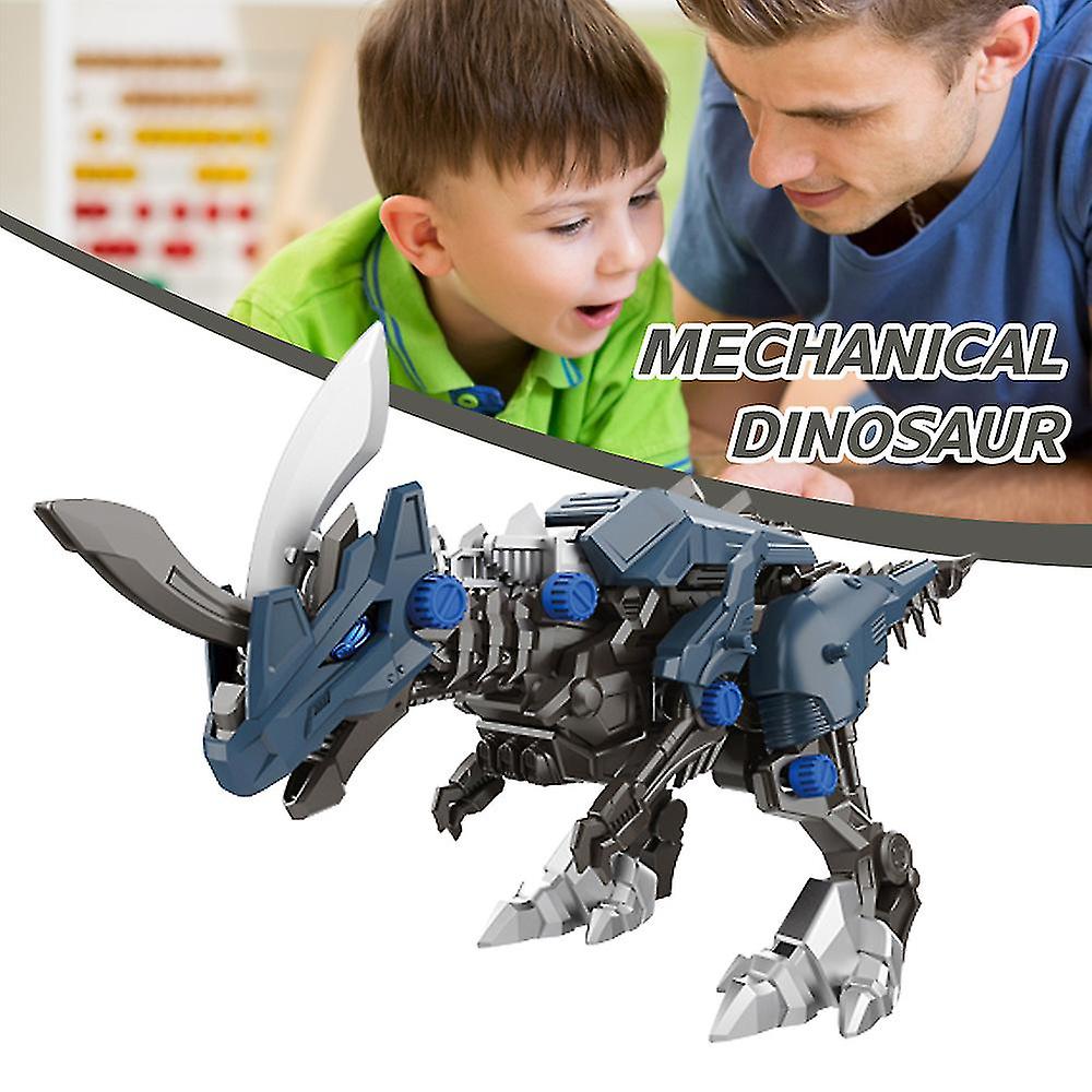 Electric Mechanical Dinosaur Model Diy Assembly Building Blocks Toys For Kids