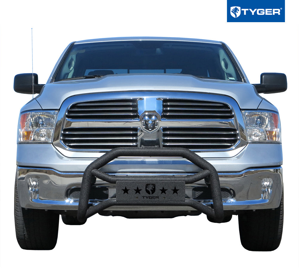 Tyger Auto TG-GD6D60068 Front Bumper Guard Compatible with 2009-2018 Ram 1500; 2019-2023 1500 Classic (Exclude Rebel and Warlock models.) | Textured Black | Light Mount | Bull Bar