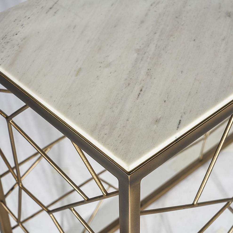 Sunpan Irongate Vero Console Table   Contemporary   Console Tables   by Unlimited Furniture Group  Houzz