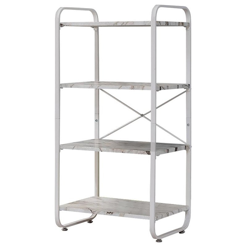 Pilaster Designs Liese 4-tier Transitional Metal Kitchen Bakers Rack in White