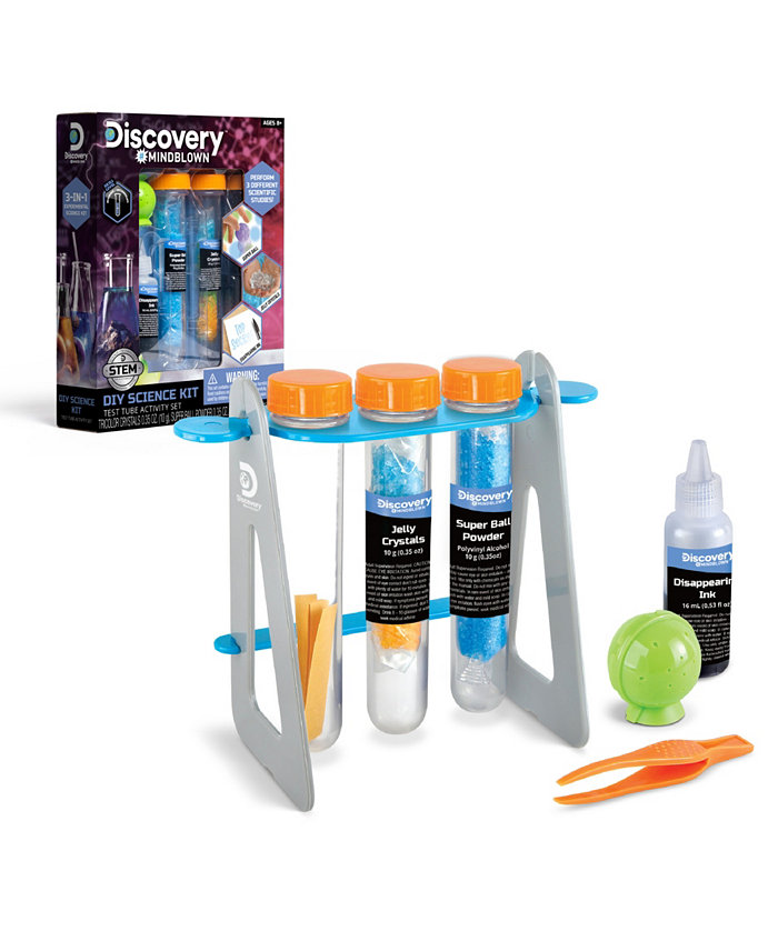 Discovery #MINDBLOWN Test Tubes Science Kit with 3 Educational Experiments Set  14 Piece