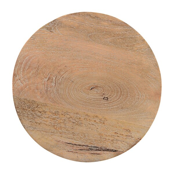 Caden Wood Drum Coffee Table