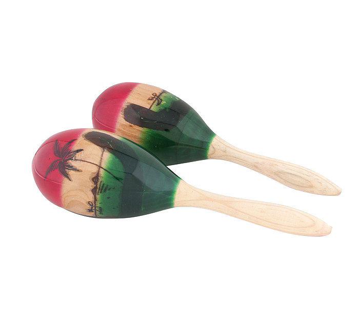 Flat River Group Westco Medium Wood Maracas Musical Instrument Toy