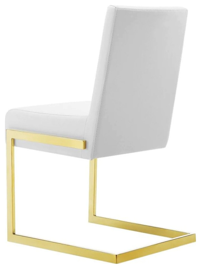 Miram Modern White Dining Chair  Set of 2   Contemporary   Dining Chairs   by V.S.D Furniture  Houzz
