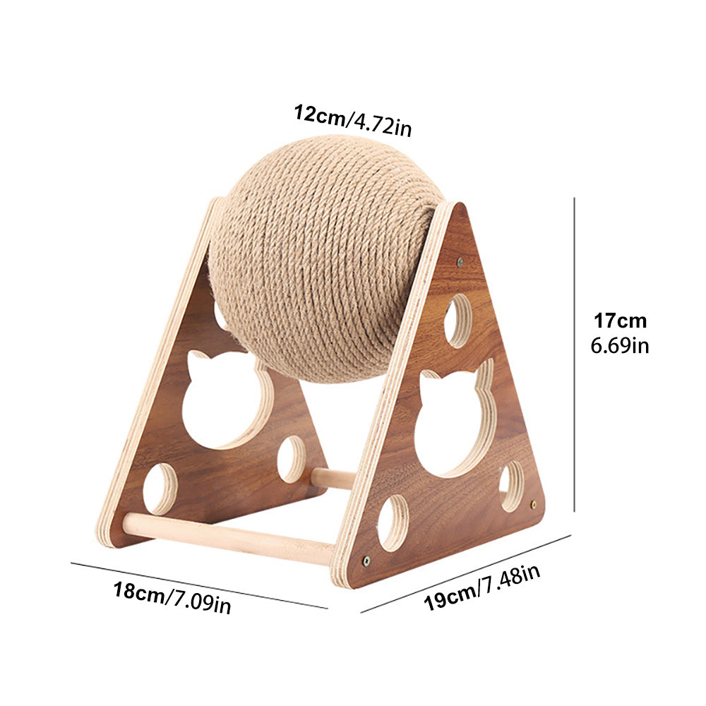 Kqiang Pet Cat Scratcher Toy Natural Sisal Cat Scratching Ball High Quality Us Stock