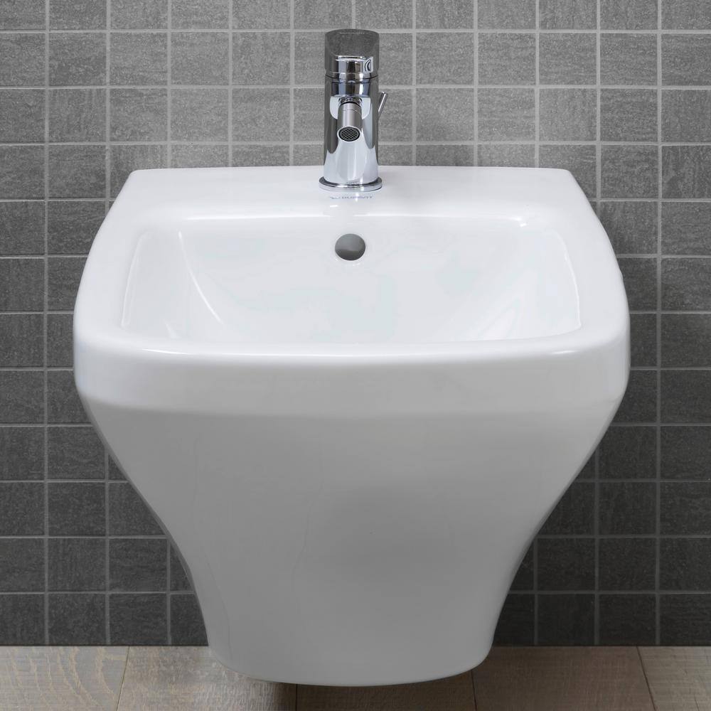 Duravit DuraStyle Round Wall-Mounted Bidet in White 2286150000