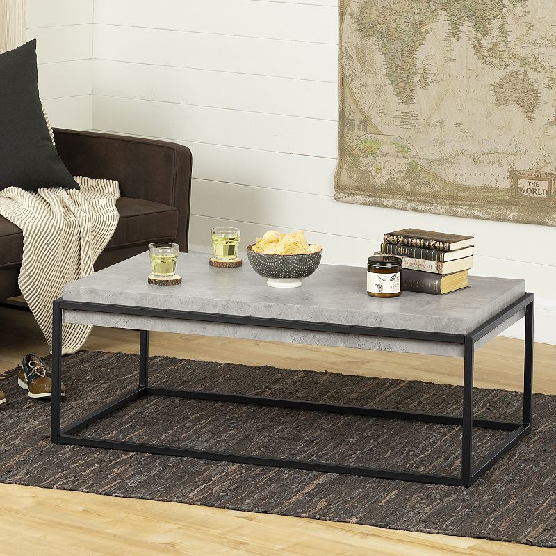 South Shore Mezzy Modern Industrial Coffee Table