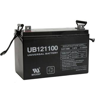 UPG 12-Volt 110 Ah L3 Terminal Sealed Lead Acid (SLA) AGM Rechargeable Battery UB121100 (Group 30H)