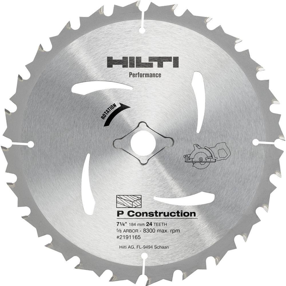 Hilti 7-14 in. 24-Teeth Wood Construction Cutting Circular Saw Blade (50-Pieces) 3595394