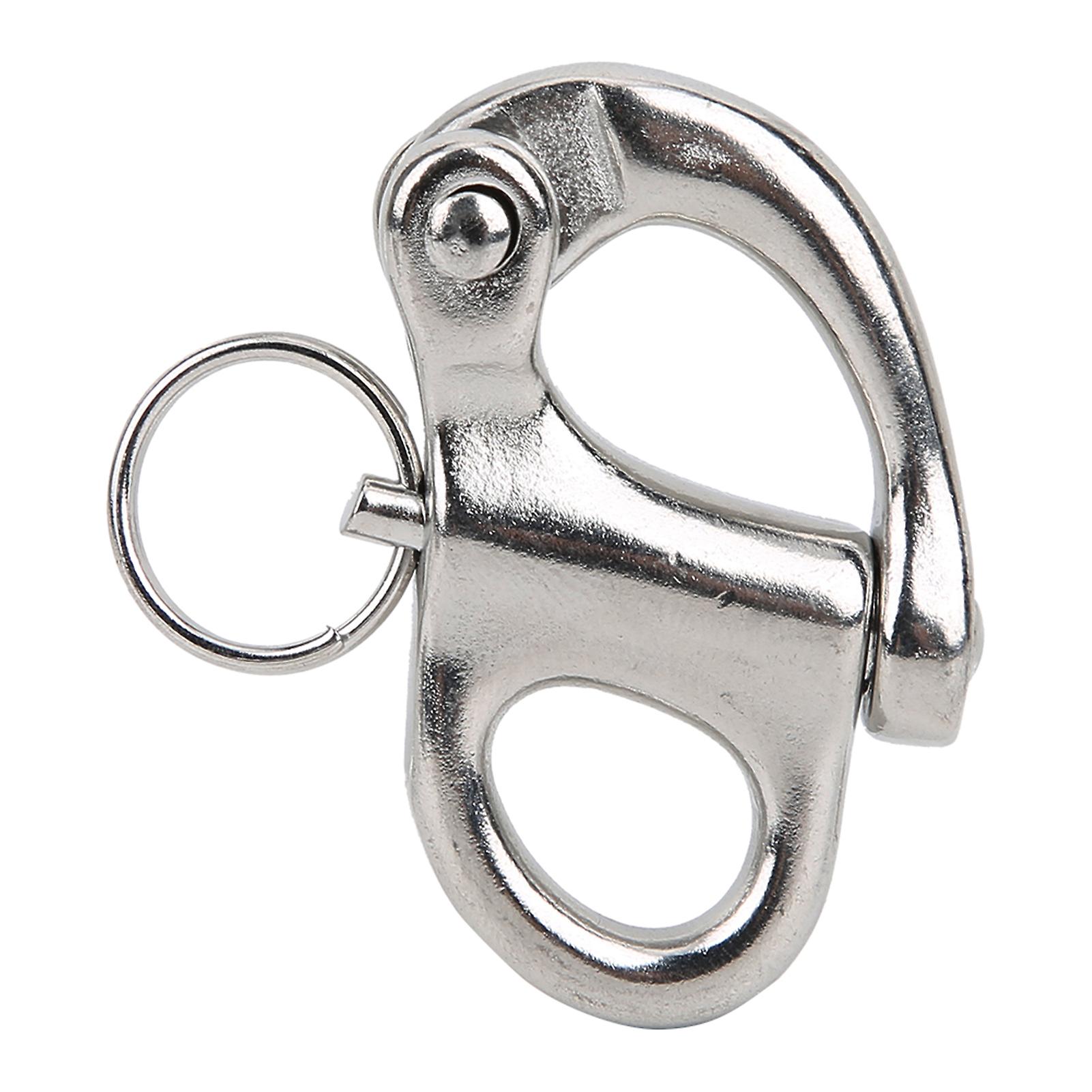 Mountaineering Rock Climbing Shackle 316 Stainless Steel Fixed Quick Release Snap Hook50mm