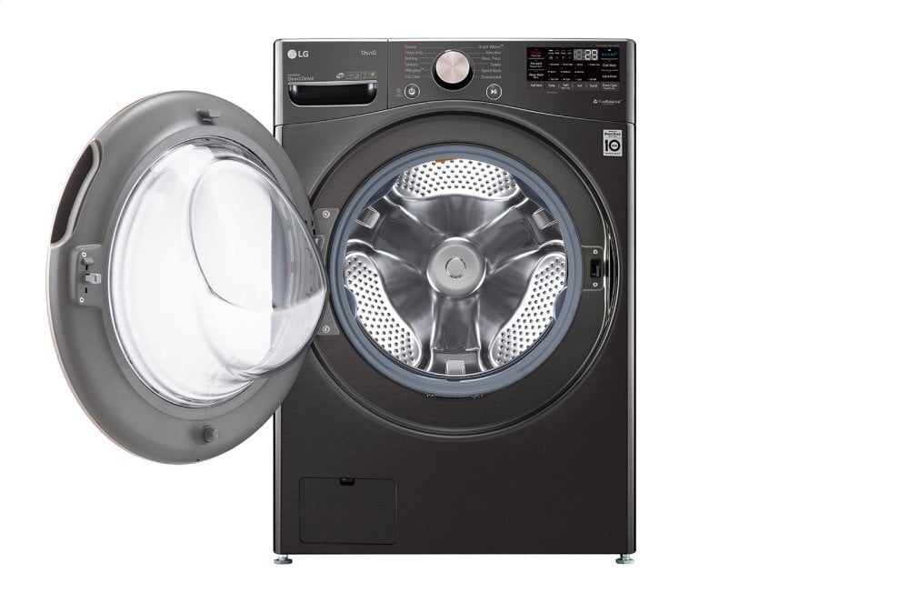 Lg WM4000HBA 4.5 Cu. Ft. Ultra Large Capacity Smart Wi-Fi Enabled Front Load Washer With Turbowash™ 360(Degree) And Built-In Intelligence