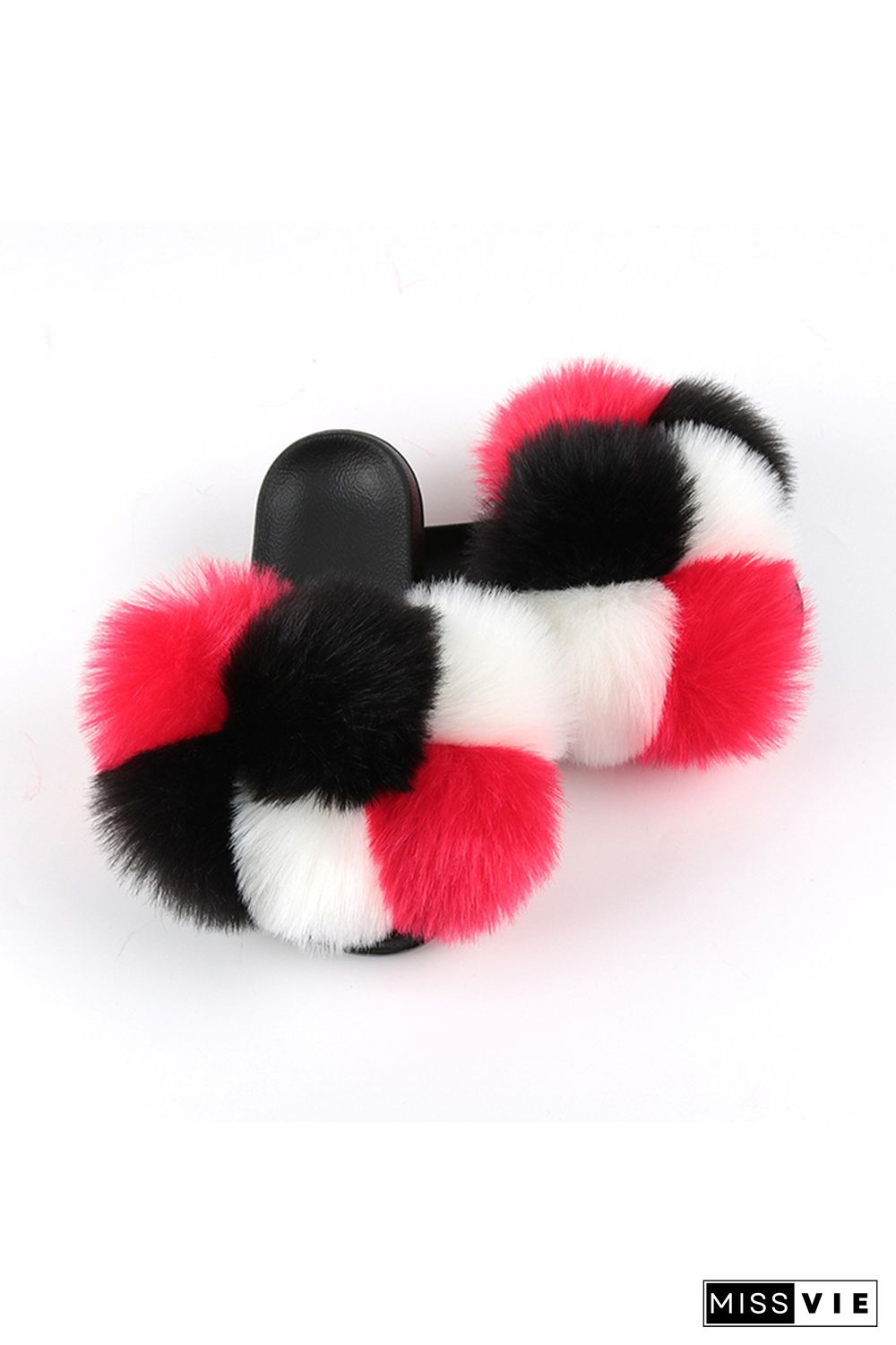 Colorful Fluffy Home Slippers Wholesale