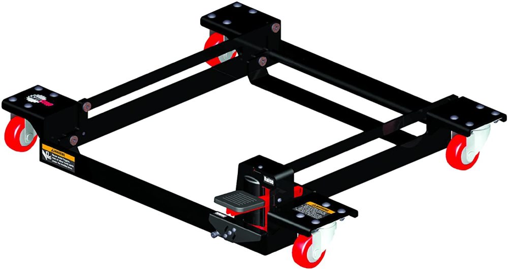 Fully Welded Solid 1/4 In. Steel Industrial Saw Mobile Base ;