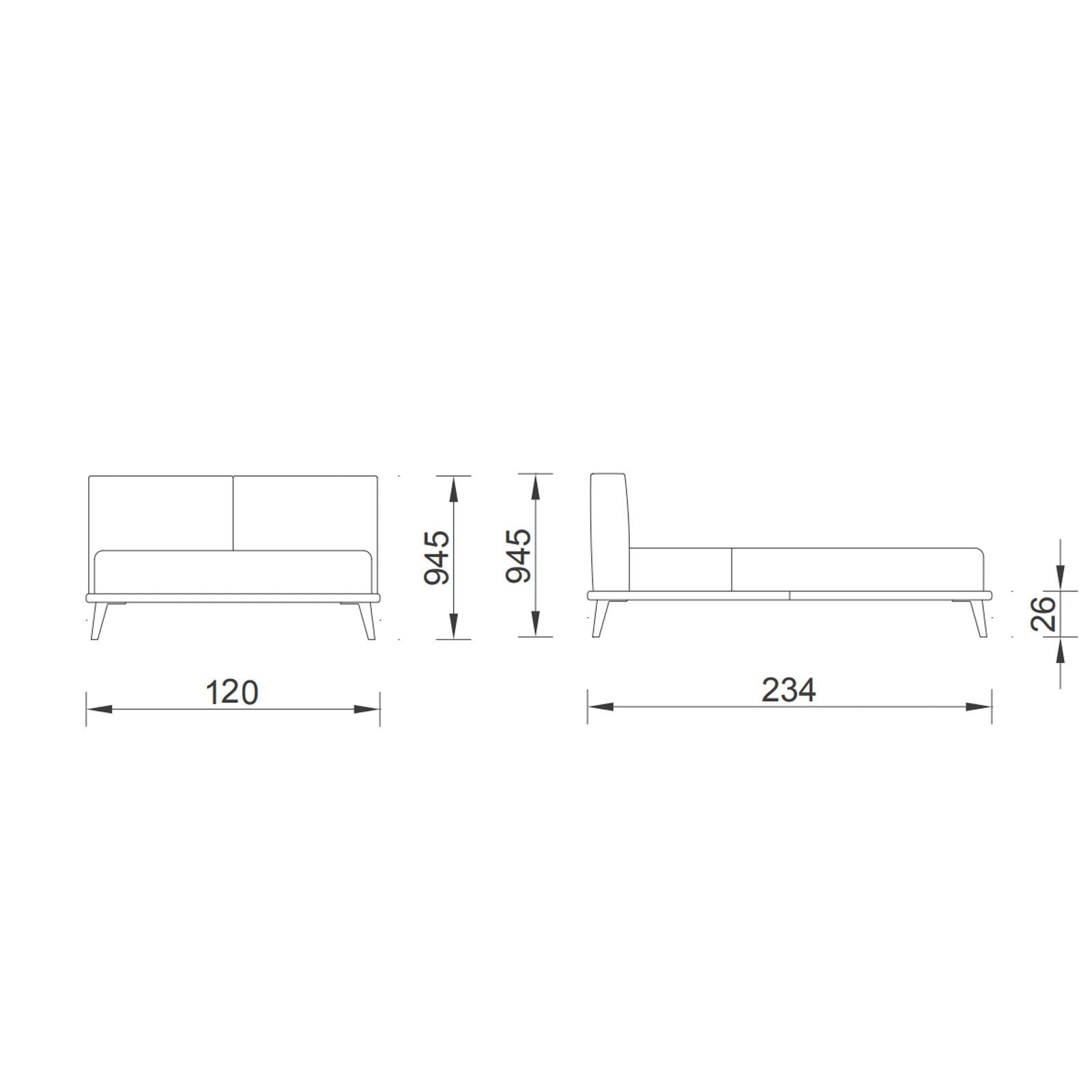 Bristol Single Bed Bis-Sing