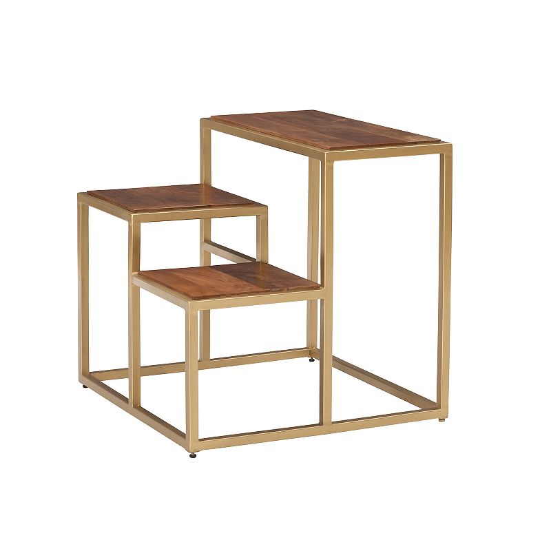 Linon Carlo 3-Tier Plant Stand Table Floor Decor