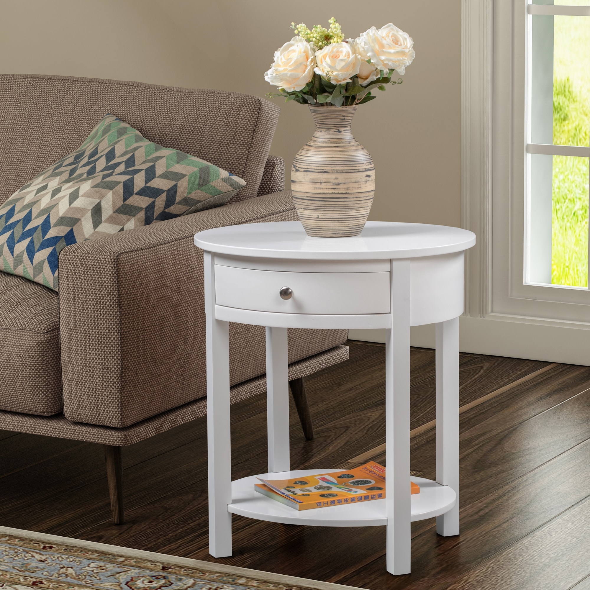 Dillard End Table with Drawer and Shelf