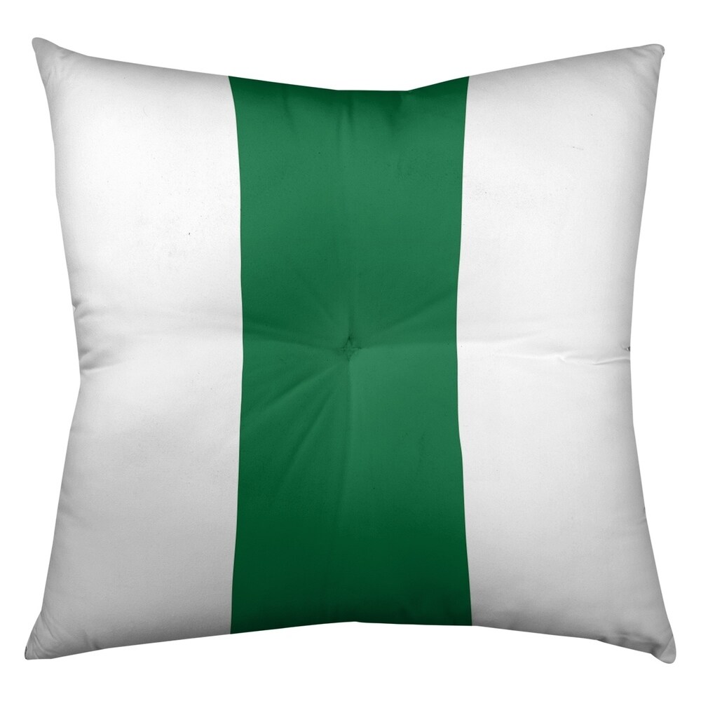 Philadelphia Philadelphia Throwback Football Stripes Floor Pillow   Square Tufted