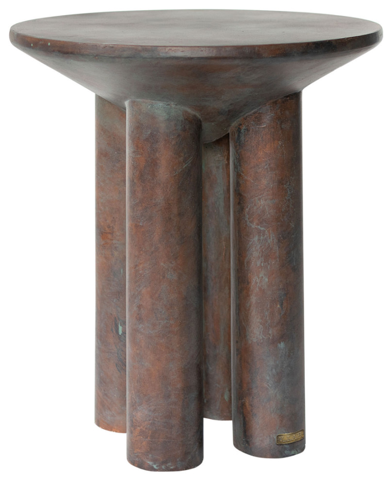 Antique Copper Occasional Table  Versmissen Hyllie   Contemporary   Side Tables And End Tables   by Oroa   Distinctive Furniture  Houzz