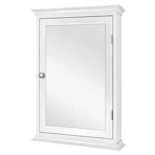 Home Decorators Collection 19.8 in. x 28.2 in. Fog Free Surface Mount Medicine Cabinet in White with Mirror 83021