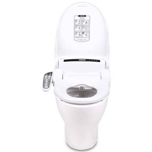 Lotus ATS-909 Round Smart Bidet Toilet Seat with PureStream, White