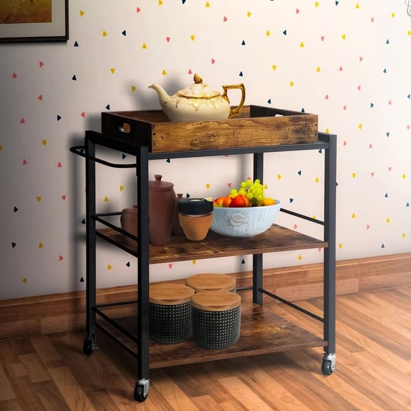 Wooden Kitchen Cart