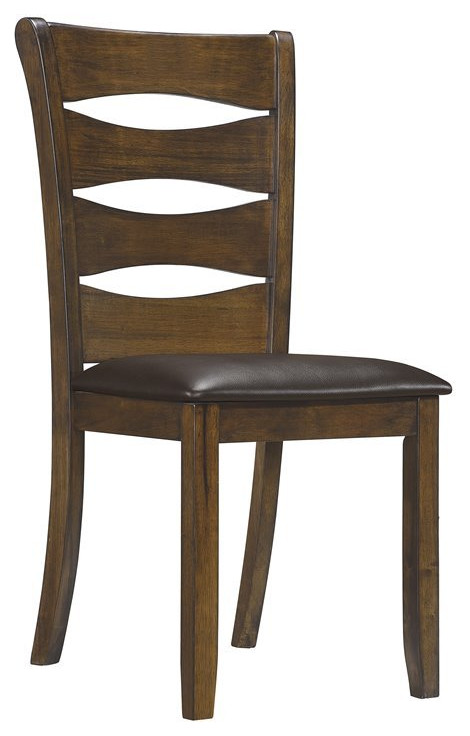 Lexicon Darla 19.5 quotTransitional Wood Dining Room Side Chair in Brown (Set of 2)   Transitional   Dining Chairs   by Homesquare  Houzz