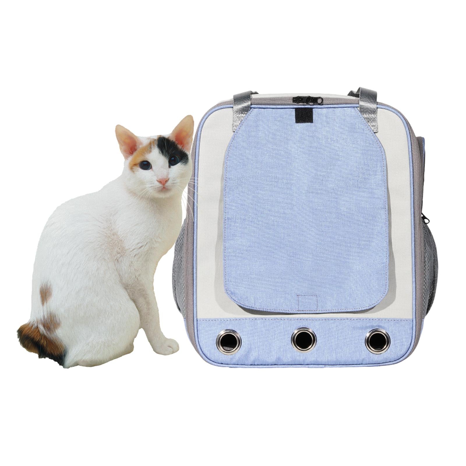 Portable Carrier Backpack Airline Approved Comfortable Breathable Bag Handbag for Dogs and Cats， Puppy Bunny Puppy Outdoor Walking ， Gray