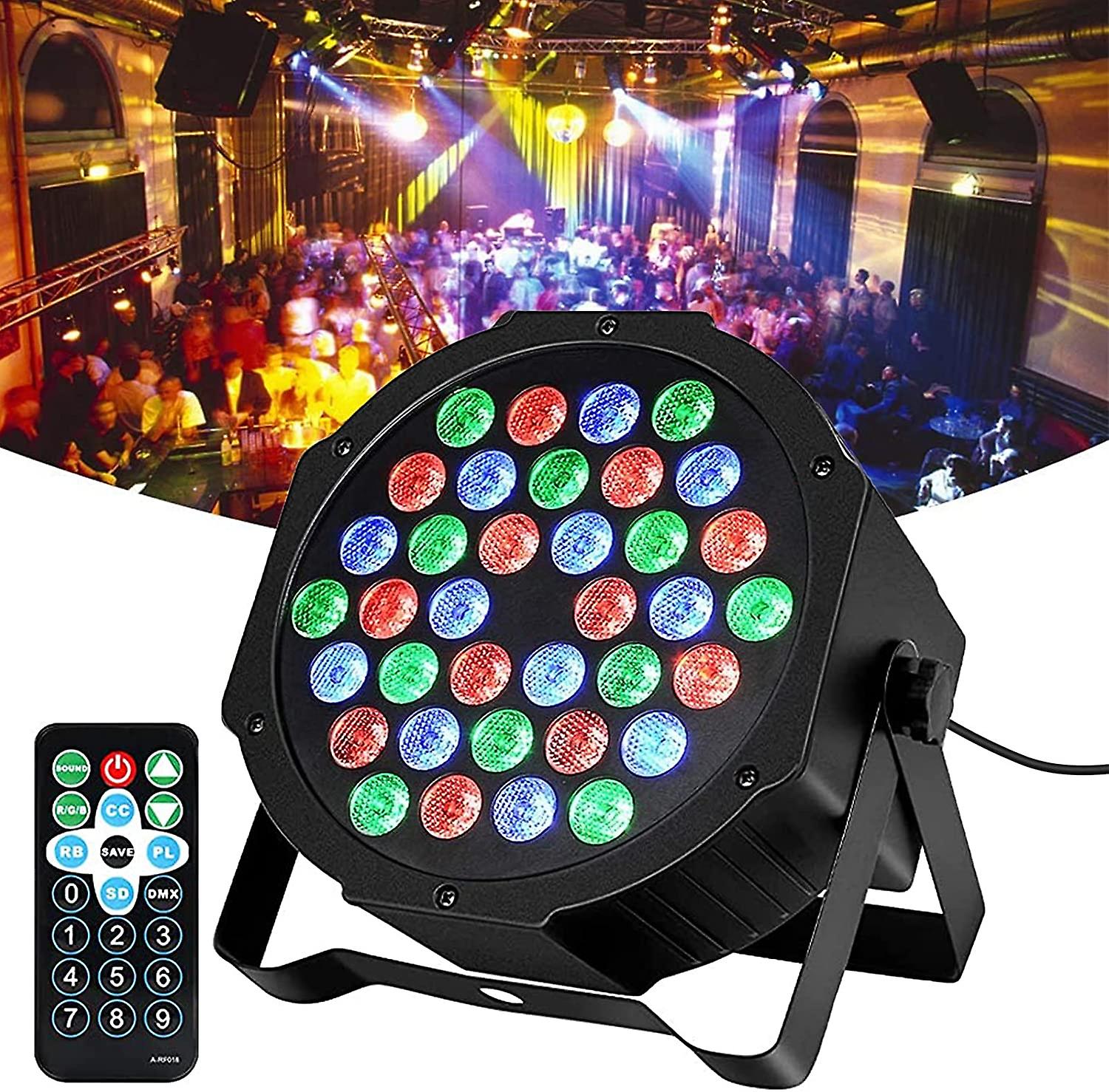 36 Led 36w Headlight Par Lamps， Rgb Multi-color 7 Mode Lighting