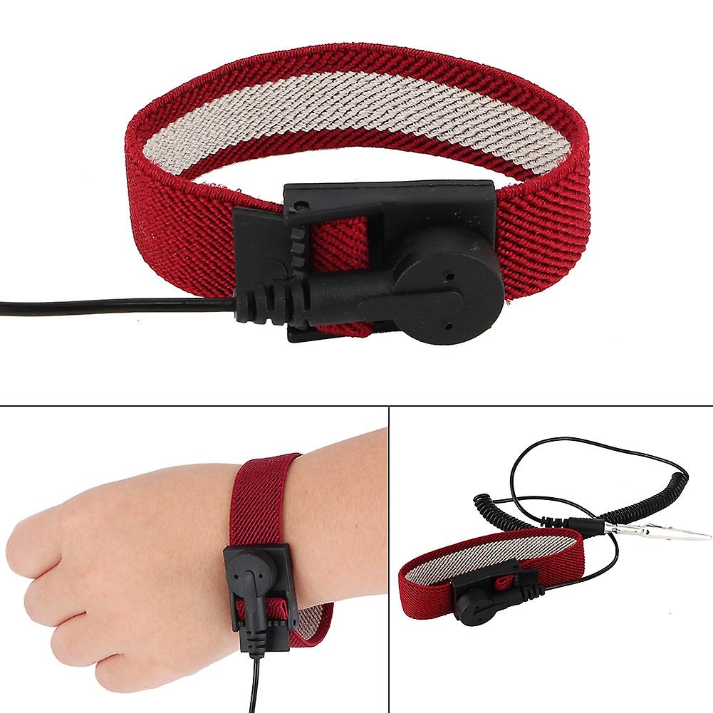 1pc Anti Static Adjustable Wrist Strap Band Ground Bracelet High Quality