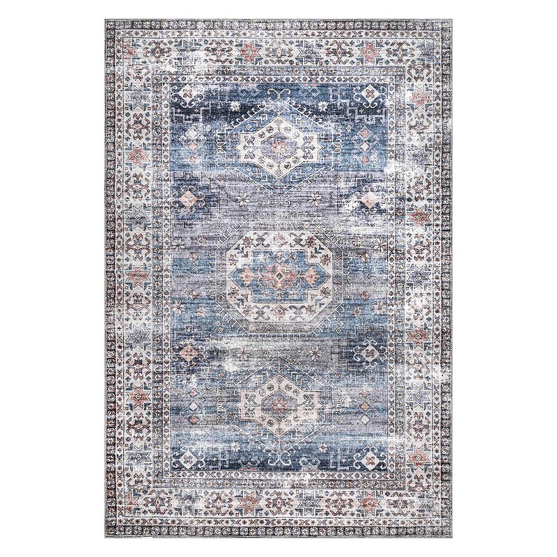 nuLOOM Drina Machine Washable Distressed Area Rug