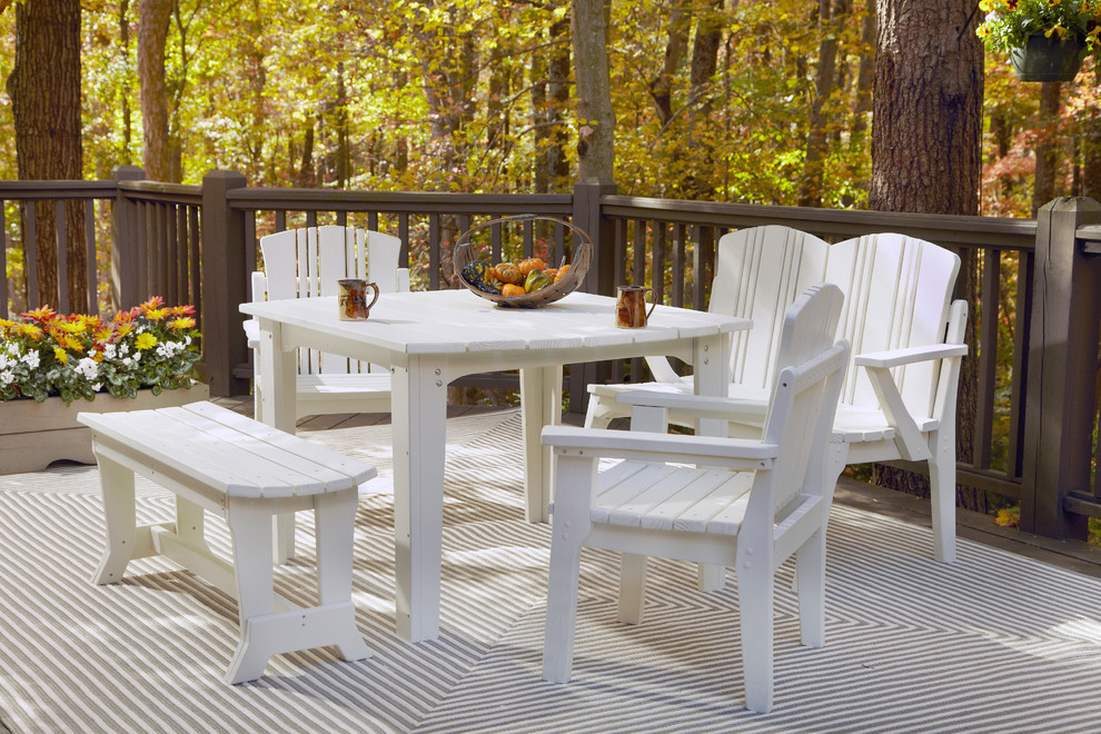 Carolina Preserves 2 Seat Bench No Back  Natural   Transitional   Outdoor Benches   by uwharrie chair  Houzz