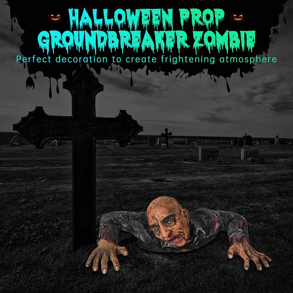 Yescom Halloween Prop Groundbreaker Graveyard Zombie